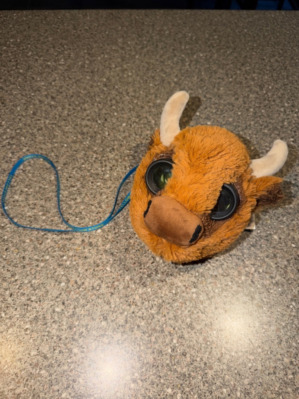 Yellowstone plush Bison binoculars